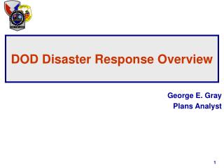 DOD Disaster Response Overview