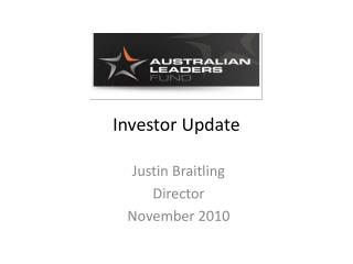 Investor Update