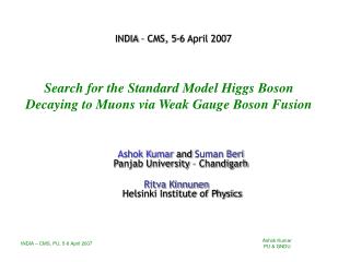 Search for the Standard Model Higgs Boson Decaying to Muons via Weak Gauge Boson Fusion