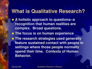 What is Qualitative Research?