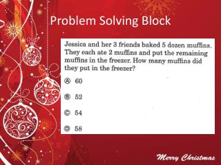 Problem Solving Block