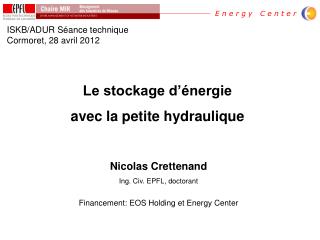 Le stockage d’énergie avec la petite hydraulique