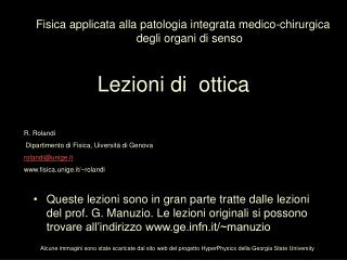 Lezioni di ottica