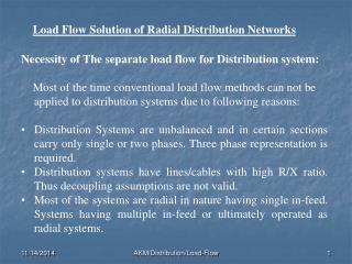 Load Flow Solution of Radial Distribution Networks