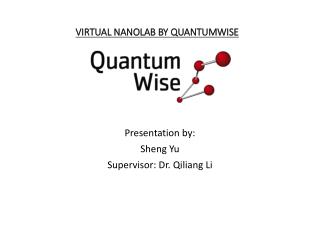 VIRTUAL NANOLAB BY QUANTUMWISE