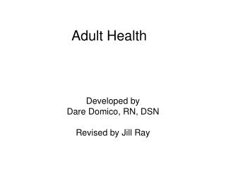 Adult Health