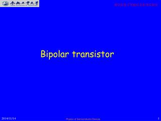 bipolar transistor project