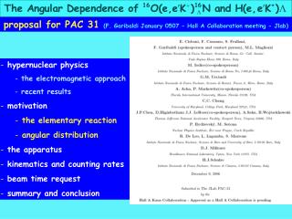 hypernuclear physics the electromagnetic approach recent results motivation