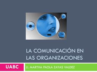 La Comunicación en las Organizaciones