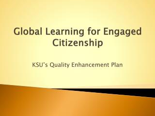 Global Learning for Engaged Citizenship