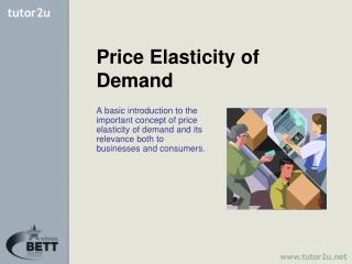 Price Elasticity of Demand