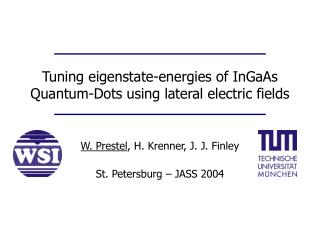 Tuning eigenstate-energies of InGaAs Quantum-Dots using lateral electric fields