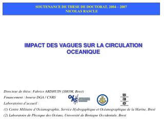 IMPACT DES VAGUES SUR LA CIRCULATION OCEANIQUE