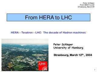 From HERA to LHC