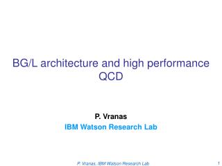 BG/L architecture and high performance QCD