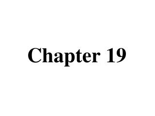 Chapter 19