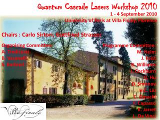 Quantum Cascade Lasers Workshop 2010