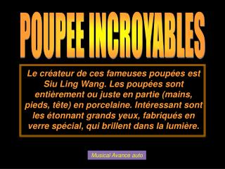 POUPEE INCROYABLES