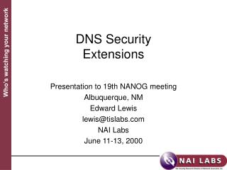 DNS Security Extensions