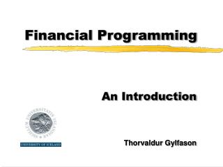 Financial Programming