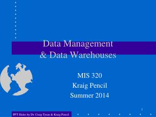 Data Management &amp; Data Warehouses