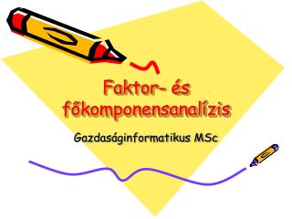 Faktor- és főkomponensanalízis