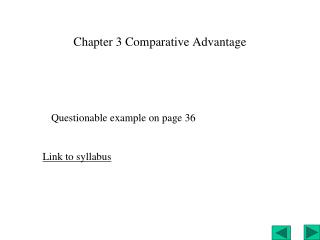 Chapter 3 Comparative Advantage