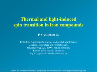 „Tuning“ the Ligand Field by Ligand Replacement