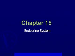 Endocrine System