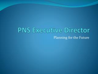 PNS Executive Director