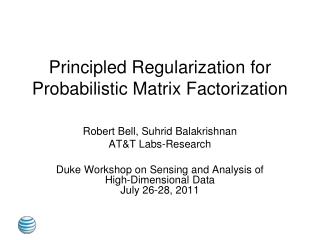 Principled Regularization for Probabilistic Matrix Factorization