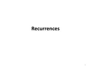 Recurrences