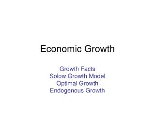 Economic Growth