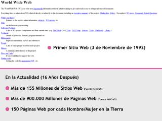 Más de 155 Millones de Sitios Web (Fuente NetCraft)