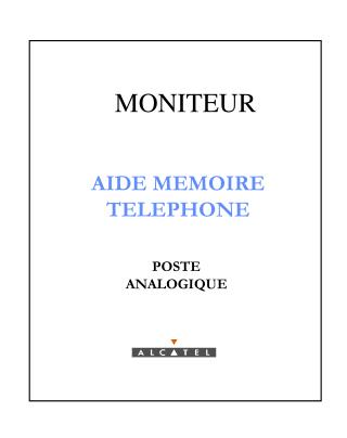 AIDE MEMOIRE TELEPHONE