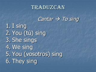 Traduzcan
