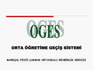 MAREŞAL FEVZİ ÇAKMAK ORTAOKULU REHBERLİK SERVİSİ