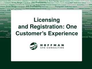 Licensing and Registration: One Customer’s Experience