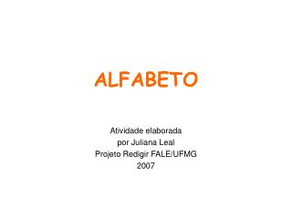 ALFABETO