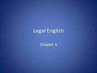 Legal English