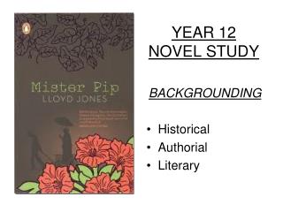 YEAR 12 NOVEL STUDY