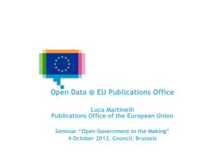 EU Open Data Portals and Infrastructures