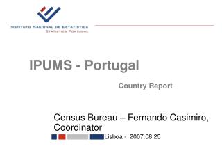 Census Bureau – Fernando Casimiro, Coordinator