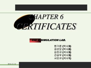 CHAPTER 6 CERTIFICATES