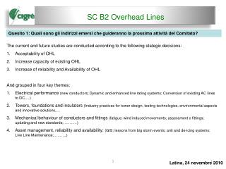 SC B2 Overhead Lines