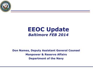 EEOC Update Baltimore FEB 2014