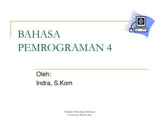 BAHASA PEMROGRAMAN 4