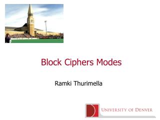 Block Ciphers Modes