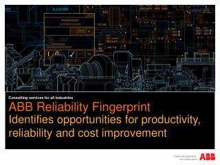 ABB Reliability Fingerprint