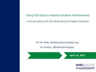 Using P20 Data to Improve Student Achievement: